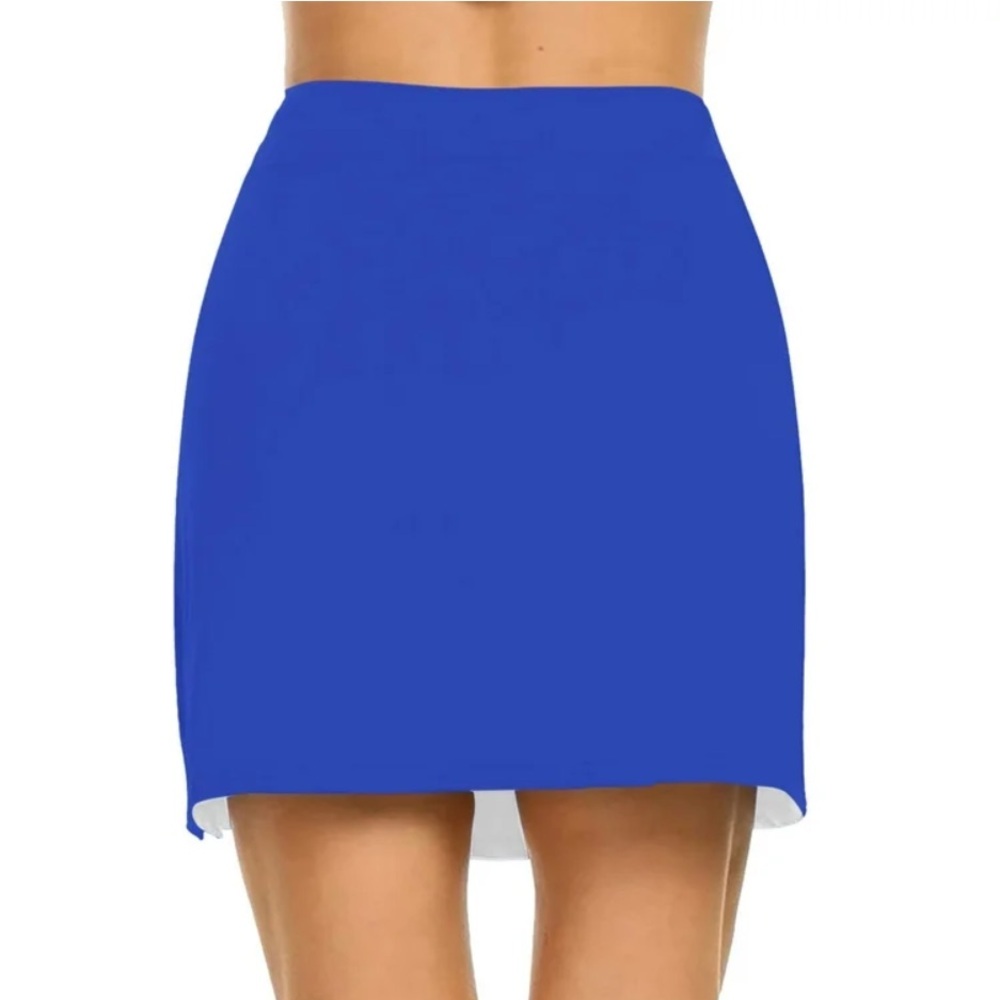 FOREVER 21 Blue Pullon Mini Skirt Size M